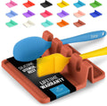 Zulay Kitchen Silicone Utensil Rest with Drip Pad for Multiple Utensils - BPA-Free, Heat-Resistant Spoon Rest & Spoon Holder for Stove Top - Kitchen Utensil Holder for Ladles & Tongs - Canyon Rose