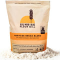 Sunrise Flour Mill Heritage Organic Bread Flour Blend - 5 lbs | Organic Unbleached Bread Flour Easy to Digest with Less Bloating | High Protein, Superior Baking | Smooth, Nutty Flavor