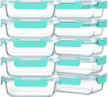 M MCIRCO [10-Pack,22 Oz Glass Meal Prep Containers,Glass Food Storage Containers with lids,Glass Lunch Containers,Microwave, Oven, Freezer and Dishwasher, Green