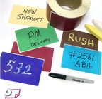 NextDayLabels 500 Rectangle Stickers (3" x 5") - Color Coding Labels Roll - Moving Labels for Boxes, Colored Inventory Stickers for Packing, Organizing, and Storage (Burgundy)