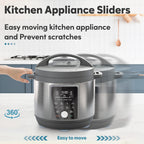 Appliance Slider for Kitchen Appliances, 36 PCS Self-Adhesive DIY Small Kitchen Appliance Slider for Most Countertop Coffee Maker, Air Fryer, Pressure Cooker, Deep Fryer, 3 Size, 19mm+22mm+25mm