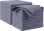 AIDEA Microfiber Cleaning Cloth Grey 20PK, Micro Fiber Cloth for Cleaning Cars, Premium All Purpose Car Towels, Dusting Cloth Cleaning Rags SUVs, House, Kitchen, Window, Workshops, 12"×12"