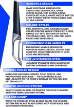 DALSTRONG Razor VX - I Straight Peeler - High Carbon Stainless Steel - Non Slip G10 Handle - Fine, Serrated & Julienne Blades Set - Premium Vegetable, Fruit, Potato Peeler for Kitchen