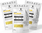 Aviate Lupini FLOUR - Keto & Vegan Friendly Superfood - Non-GMO, Gluten Free, Lupin Flour Keto, High Protein, Low Calorie & Low Carb - Rich in Dietary Fiber and Minerals - 100% Lupin Beans -16 Ounces (Pack of 3)
