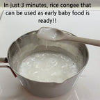 mom's Organic Simple Rice Powder Korean Rice Flour for Soup, Congee (Rice + Cabbage) 15g*5stick/box