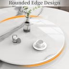 19.69" Lazy Susan for Table Top Sintered Stone Rotating Serving Tray for Dining Table, Kitchen Lazy Susan Organizer Spinning Rotating Food Server Party Centerpieces