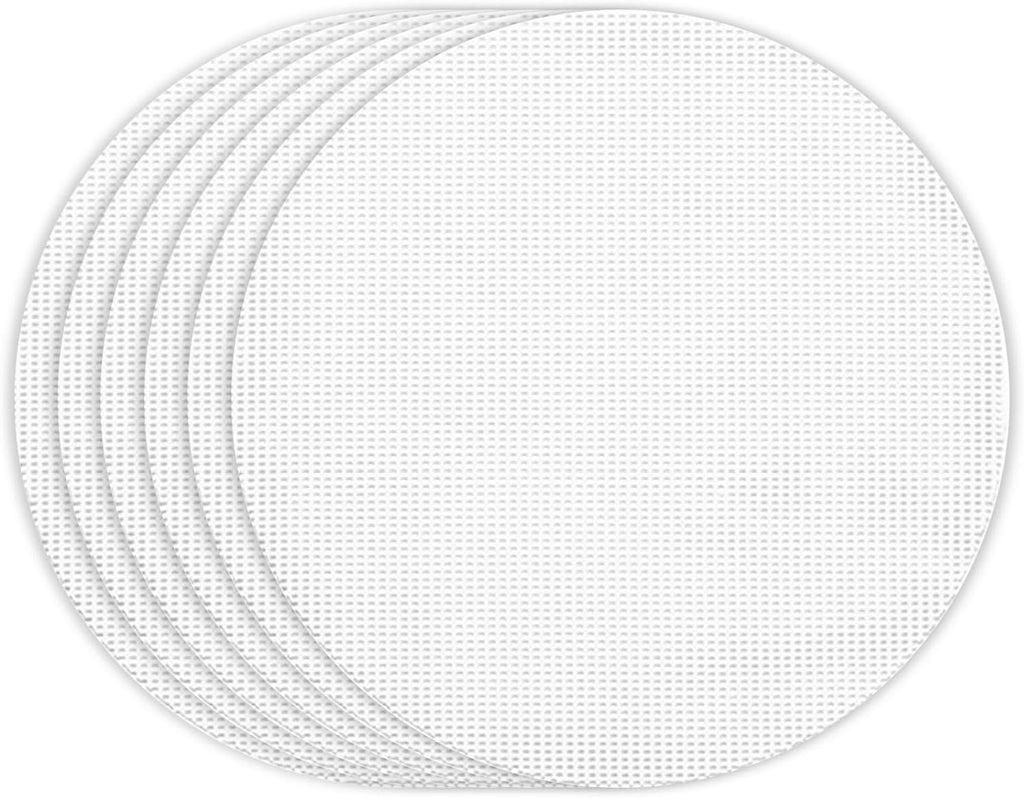 Bamboo Steamer Silicone Liners 12-Inch 6Pcs, BPA Free, Reusable & Non Stick for Food Steamer, Air Fryer, Steaming Dumpling Dim Sum Vegetable, Round Mesh Parchment Baking Sheet Paper