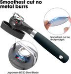 Beneno Can Opener, Manual Side Safe Cut Can Opener Smooth Edge with Durable Sharp Blade, Effort-Saving Knob & Comfortable Non-slip Handle, Green