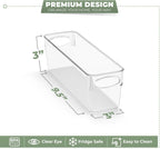 Sorbus 10-Pack Small Clear Plastic Organizing Bins – Clear Bins for Organizing, Refrigerator Organizers, Fridge Organizer, Pantry Storage, Kitchen Organizer, and Pantry Organizers and Storage Bins