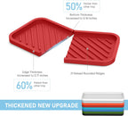 EG-SIPRO Silicone Sponge Holder, Large 10" Kitchen Sink Organizer Tray, Sponge Caddy for Bathroom Counter, Dish Soap for Scrubber, Soap Dispenser, Scouring Pad