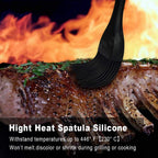 Walfos Silicone Basting Pastry Brush, Heat Resistant Pastry Brush, Perfect for Oil Butter BBQ Grill Baking Kitchen Cooking, Strong Steel Core and One-Pieces Design, BPA Free and Dishwasher safe (10")