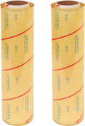 VisionTechShop Uniwrap 2 rolls of Food wrapping Plastic Cling Film for Manual & Automatic Overwrap, 13 micron, 18" x 3379', MADE IN KOREA