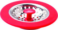 MSC International Black or Red Joie Kitchen Sink Stopper and Strainer Basket, Stainless Steel and Plastic