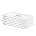 6 Pack 1/1 Size Lids Universal Full Size BPA-Free Polycarbonate Clear Food Pan Lids Dishwasher Safety Food Storagge Container Cover with Handle for Food Prep Table Hotel