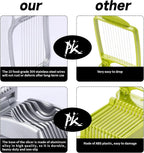 2 Packs Egg Slicer,Strawberry Slicers, Stainless Steel Wire Egg Slicer for Hard Boiled Eggs, Heavy Duty Aluminum Base Metal Egg Cutter for Egg Strawberry Soft Fruit & Food, Dishwasher Safe