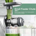 Juicer Machine, Aobosi Slow Masticating Juicers, Cold Press Juicer Machines with Reverse Function, Quiet Motor, High Juice Yield with Juice Jug & Brush for Cleaning (Gray)