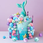 108 Pcs Balls Cake Topper DIY Cupcake Insert Foam Balloons for Cake Baking Wedding Anniversary Birthday Decoration(Bright Colors,Multi Sizes)