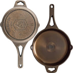 Backcountry Iron 8 Inch Smooth Wasatch Pre-Seasoned Round Cast Iron Skillet