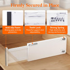 Lifewit 16 Pack Drawer Dividers 5" High, 13.5-22" Adjustable Clothes Organizers, Expandable Dresser Separators in Bedroom/Bathroom/Kitchen/Office