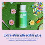Colour Mill Edible Glue Cookie Decorating Supplies – 50 ML - Edible Adhesive for Baking, Decoration Bonding Gingerbread Frosting Decorating Supplies – Use with Fondant, Gum Paste, Chocolate, Marzipan
