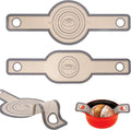 Philorn Silicone Bread Sling for Dutch Oven 2 Pcs, Reusable Silicone Bread Baking Mat With Extra Long Handles Non-Stick & Easy to Clean for Transfer Sourdough, Oval and Round