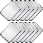 Wildone Sheet Pan Set Baking Sheet Cookie Sheet Baking Pan Toaster Oven Pans, 12 PCS Stainless Steel Baking Tray Cookie Pan, Heavy Duty & Dishwasher Safe, 9 x 6.7 x 1 Inches