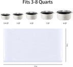 20 Pack Slow Cooker Liners for 3-8 Quart Crock Pot, 13"x 21" Large Size Disposable Oval Slow Cooker Bags, BPA-Free and Easy to Clean