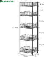 OYEAL Soda Can Organizer for Pantry 5 Tier Water Bottle Organizer Holder for Tumbler Travel Mug Cup, Freestanding Can Storage Organizer for Pantry Kitchen Living Room Organization