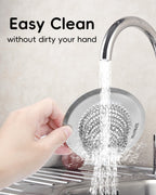 TRAPMATE 2 Pcs Kitchen Sink Strainer, Easy Clean Sink Drain Strainer, Anti-Rust Stainless Steel Sink Strainer, Anti-Clogging Strainer for Garbage Disposal, Dishwasher Safe (Patented Product)