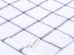 Cotton Grid Dish Cloths, Terry Cleaning Rags, 12 x 12 Inches, Light and Soft, Quick Drying Dish Rags, 8pc/Set (Purple)