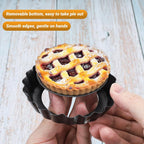 Beasea 4 Inch Tart Pan, 4pcs Mini Non-Stick Tart Pans 4 Inch with Removable Bottom Round Mini Pie Tart Tins Carbon Steel Small Pie Baking Pans for Fruit Tart Quiche Cheese Cakes