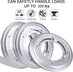 4Pack 5.5" Lazy Susan Hardware 5/16" Thick Round Rotating Bearing Plate, Silver Swivel Plate Base 300lbs Capacity Lazy Susan Turntable Bearing Base for Rotating Table, Serving Tray, Kitchen