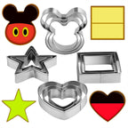 Metal Cookie Cutters Set - Square, Heart, Star - 12Pieces Cookie Cutters - Fruit Cutter, Polymer Clay Cutters Cookie Cutter Set for Kitchen Baking