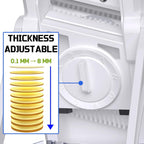 ONCE FOR ALL Safe Vegetable Slicer For Kitchen, Professional Mandoline Slicer For Food Potato Slices, Thickness Adjustable 0.1-8 mm Kitchen Artifact Fast Meal Prep (White)