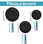 Utopia Kitchen Nonstick Cookware 3 Piece Set, Non-Stick Frying Pans with Induction Bottom, 8, 9.5 & 11 Inches Frying Pans with Bakelite Handles, PFOA Free, Turquoise & Black