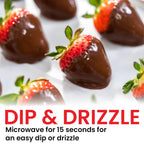 Cornaby's Ready to Use Chocolate Ganache (2 pack) | Rich & Creamy Chocolate Topping, Drizzle or Dip for Strawberries, Pretzels, Macarons, Cookies, Cupcakes & Layer Cakes | 2 Plastic Tubs - 1 LB Each