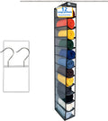 Closet Organization,12 Section,Hanging Closet Organizer,Space Saving, College Dorm Essentials for Girls, Heavy dutys Hooks Up to 45 Pounds, Clothes Storage,Closet Organizer,Grey/Black
