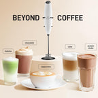 Zulay Kitchen Patented Tornado Triple Whisk Milk Frother with 4 Duracell Batteries – Handheld Foam Maker for Coffee, Lattes, Matcha & Hot Chocolate – Rich, Creamy Froth in Seconds