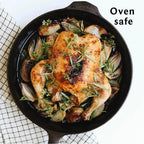Field Company 11-Inch Cast Iron Skillet – No.10, Lightweight & Smooth, Nonstick, Preseasoned with Organic Oil – Made in USA, Non-Toxic – Great for Roast Chicken, Family Dinners, Vintage Design