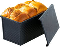 SS&CC Pullman Loaf Pan with Lid, 1LB Carbon Steel Nonstick Bread Baking Pan - Heavy Duty Loaf Pans for Homemade, Sourdough & Sandwich Bread, Bread Loaf Pan with Cover