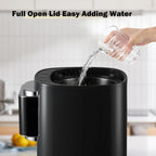 OCTAVO Water Boiler & Warmer 5 Liter, 304 Stainless Steel Water Tank, 700 Watt 6 Adjustable Water Temperature, LCD Touch Control Screen, Child Lock with Water Shortage Indicator