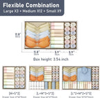 DIMJ Drawer Organizer Clothes 24 Pack - Foldable Baby Organizers and Storage & Dresser Organizer for Bedroom, Closet - Nursery Organization Dresser Dividers for underwear, Sock,Bra, Belt, Tie