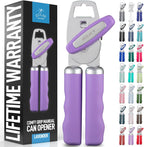 Zulay Kitchen Manual Can Opener with Bottle Opener with Turn Knob