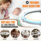 Pisman Aluminium Alloy Turntable Bearing, Heavy Duty Lazy Susan Rotating Bearing Turntable,Smooth Swivel Plate Hardware for Round Dining Table,DIY. Silent Rotating Base Only(20inch)