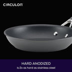 Circulon 83903 Radiance Hard Anodized Nonstick Cookware Pots and Pans Set, 10 Piece, Gray
