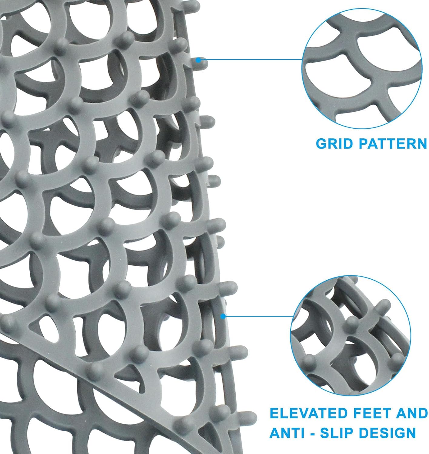 1 Pack Silicone Sink Mat, Non-Slip Kitchen Sink Protectors, Heat Resistant Mat, Easy Clean for Kitchen All Homeowners