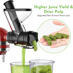 Cofun Juicer for Kitchenaid Mixer, Slow Juicer Attachment, Cold Press Juicer Machine with Dual Mouth Feed Chute for KitchenAid Mixer Attachments