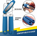 PrinChef Can Opener Manual, Can Tin Bottle Opener with Magnet - No-Trouble-Lid-Lift, Handheld Can Opener Smooth Edge with Sharp Blade, Heavy Duty and Easy to Use, for Seniors with Arthritis, Blue
