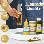 Non Skid Lazy Susan Turntable,Single Round Rotating Kitchen Spice Organizer for cabinets,Pantry, Bathroom, Refrigerator (12Inch)