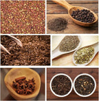 Seasoning Strainer, Large Capacity Stainless Steel Tea Mesh Tea Infuser Strainer with Extended Chain Hook for Brew Loose Leaf Tea and Seasonings, Sliver 5.52 x 3.94